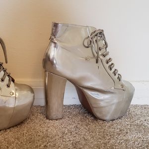 Jeffrey Campbell Lita Silver Boots